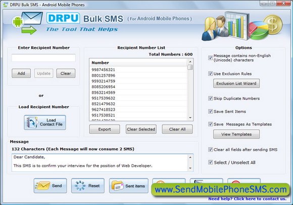 Android Apps for SMS screen shot