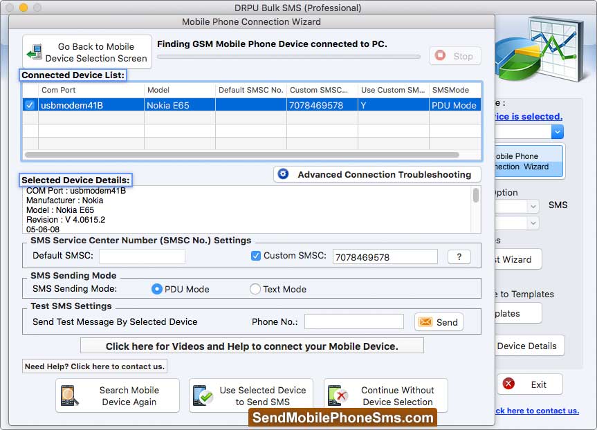 Connected Device List Connected Device List